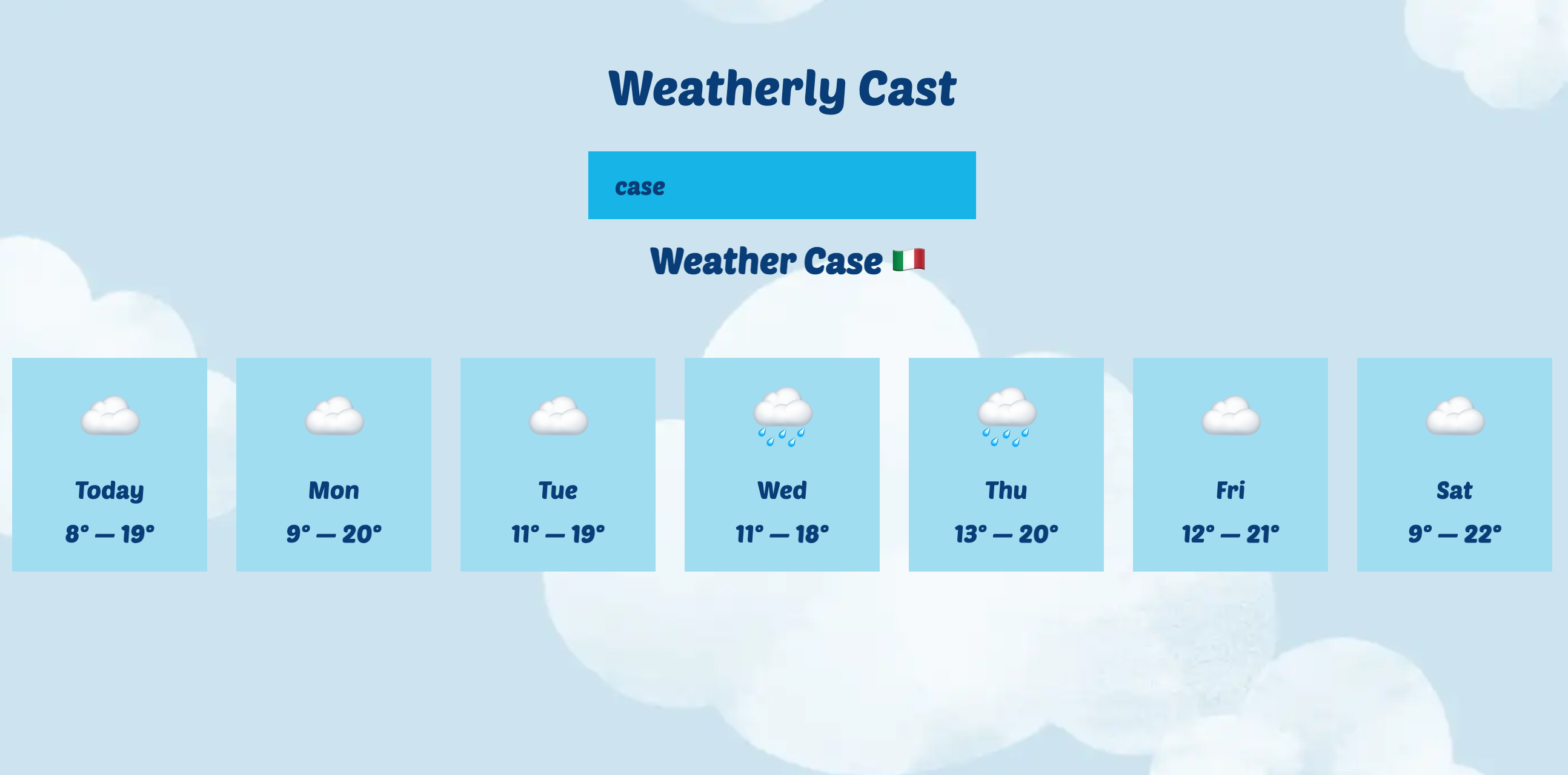 Weatherly Cast
